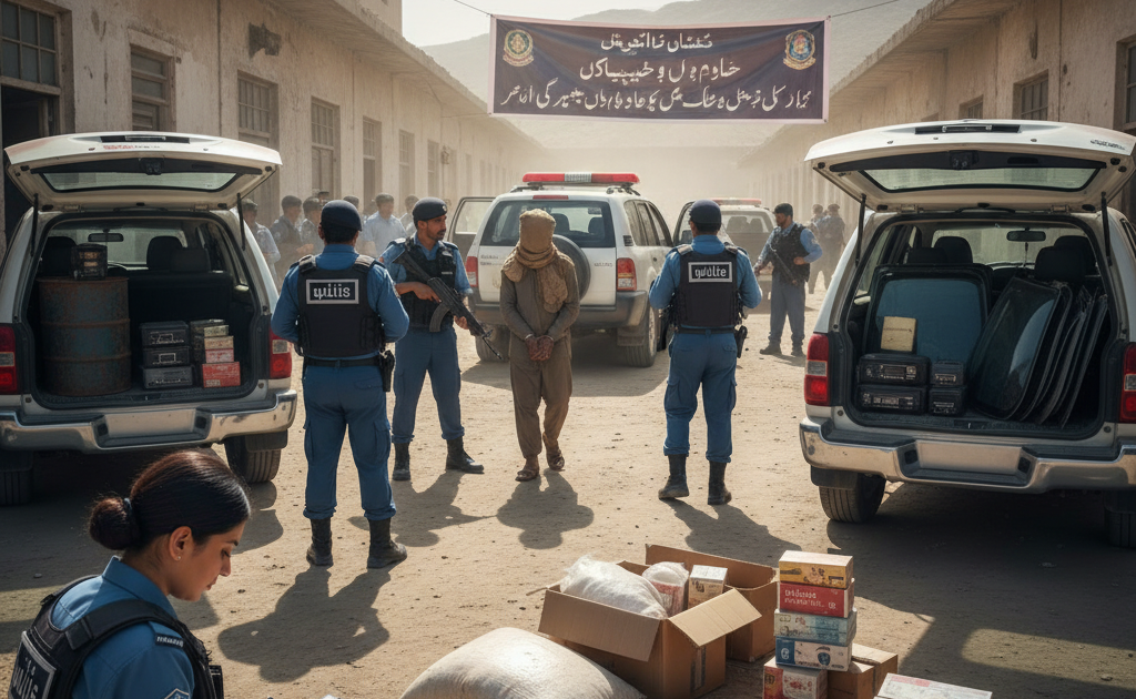 بلوچستان پولیس عوام کے جان و مال کے تحفظ کے لیے اپنی فرائض کی ادائیگی کو یقینی بناتے ہوئے شہریوں کو پر امن اور جرائم سے پاک ماحول فراہم کرنے کے حوالے سے متحرک کوئٹہ(کرائم رپورٹر)بلوچستان پولیس عوام کے جان و مال کے تحفظ کے لیے اپنی فرائض کی ادائیگی کو یقینی بناتے ہوئے شہریوں کو پر امن اور جرائم سے پاک ماحول فراہم کرنے کے حوالے سے متحرک ہے اس حوالے سے صوبہ بھر میں کوئٹہ سمیت 7 رینجز کے تمام اضلاع میں اشتہاری، مفرور اور مطلوب کے خلاف مہم جاری ہے۔ اشتہاری، مفرور و مطلوب اور جرائم پیشہ عناصر کے خلاف کارروائی کرنے والے سرفہرست اضلاع کے پولیس اہلکاروں کو اعلی کارکردگی پر نقد انعامات اور تعریفی اسناد سے نوازا جاتا ہے۔ ترجمان بلوچستان پولیس کے ایک پریس ریلیز کے مطابق انسپکٹر جنرل پولیس بلوچستان محمد طاہر کی ہدایات کی روشنی میں خصوصی مہم کے تسلسل میں گزشتہ تین ہفتوں کے دوران بلوچستان پولیس نے صوبہ بھر میں مطلوب اور مفرور کے خلاف جاری آپریشن کے دوران 43 اشتہاری، 288 مفرور جبکہ مختلف جرائم میں مطلوب 556ملزمان کو حراست میں لیا گیا ہے۔ اغواء کاروں کے خلاف بروقت اور فوری کارروائی رکھنے کے نتیجے میں 13 مغوی کو بھی بحفاظت بازیاب کرا لیا گیا ہے۔اس کے علاوہ مختلف کارروائیوں میں 5مسروقہ گاڑیاں، 15موٹر سائیکلیں، 6 موبائل فونز برآمد کئے گئے۔ دفعہ 144 کے خلاف ورزی پر 9 گاڑیوں اور دفعہ 550 کی کاروائی میں 28 موٹر سائیکلوں کو قبضے میں لیا گیا۔انسداد منشیات مہم کے تحت 94 منشیات فروشوں کو گرفتار کیا گیا، جن کے قبضے سے 430.200 کلوگرام چرس، 203.253 کلوگرام آئس شیشہ ، 739 کلوگرام خشک بھنگ، 23.34 کلوگرام افیون۔210۔1 کلوگرام ہیروئن ، 45 بیئرکین اور 71 شراب کی بوتلیں اور 193 لیٹر کچی شراب برآمد کی گئی۔ اس کے علاوہ 7000لیٹر ڈیزل اور 1755 گاڑیوں سے کالے شیشے اتارے گئے۔کارروائی کے دوران9 پیکٹس گٹکا ، 150پیکٹ ایرانی سیگریٹ اور 7 ارب 88 کڑور روپے کی ایرانی کرنسی قبضے میں لی گئی۔ پریس ریلیز کے مطابق مہم کے دوران اس امر کو بھی یقینی بنایا جاتا ہے کہ جرائم پیشہ مطلوب اور اشتہاریوں کی ایک علاقے سے دوسرے علاقوں میں روپوشی کے تدارک کے لئے اقدامات کئے جائیں گئے۔ علاوہ ازیں گرفتار ہونے والے ملزمان کی صوبے کے تمام تھانوں میں مطلوب مقدمات کی چھان بین کے علاوہ ملک کے دیگر صوبوں میں بھی ا ن کے خلاف متوقع مقدمات کے حوالے سے بھی تینوں صوبوں کے پولیس حکام سے بھی رابطہ کر کے ریکارڈ کی مکمل چھان بین کی جاتی ہے۔جبکہ گرفتار ملزمان کے جرائم کے ریکارڈ کی جانچ کے لیے دیگر صوبوں کے ساتھ ڈیٹا کا تبادلہ بھی ہوتا ہے۔تاکہ جرائم پیشہ عناصر کو کیفر کردار تک پہنچانے میں ہر ممکن اقدامات کئے جا سکیں۔
