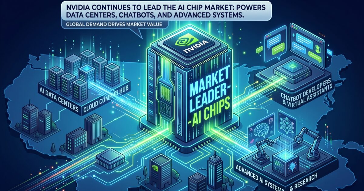 NVIDIA بدستور AI چپ مارکیٹ کی سب سے بڑی کمپنی قرار