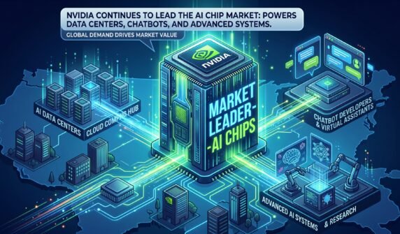NVIDIA بدستور AI چپ مارکیٹ کی سب سے بڑی کمپنی قرار
