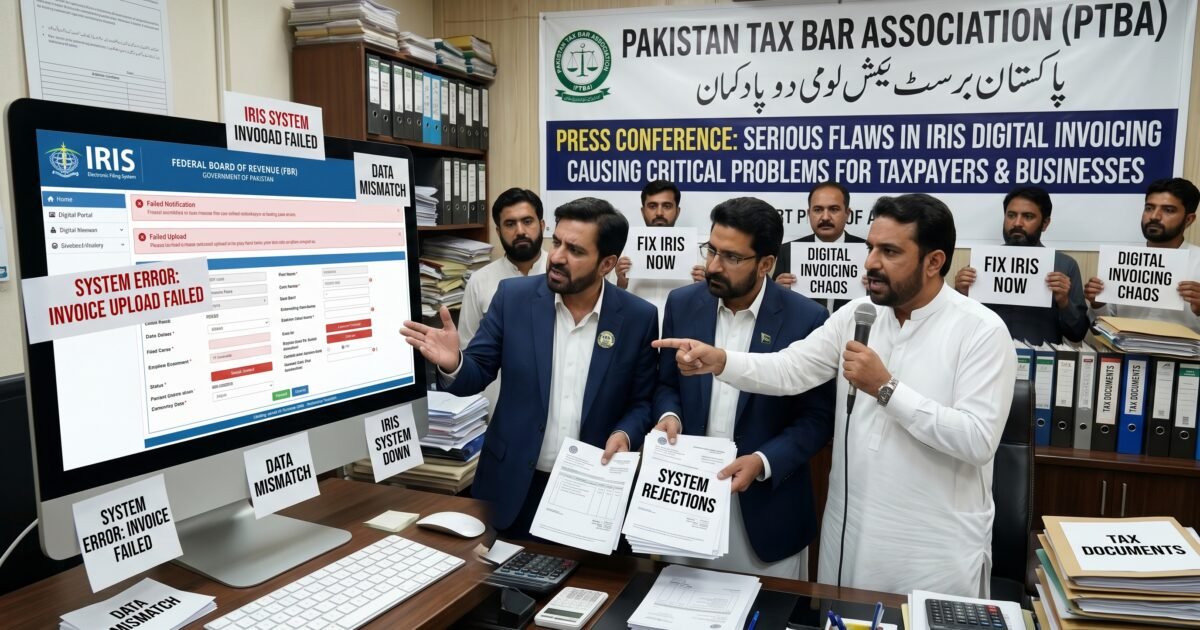 آئرس،ڈیجیٹل انوائسنگ میںسنگین خامیاںمشکلات کا باعث ہیں ' پاکستان ٹیکس بار