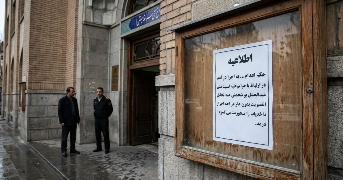 ایران؛ سیکیورٹی فورسز پر حملہ کرنے کے الزام میں ایک اور شخص کو پھانسی
