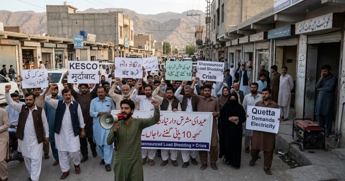 عیدالاضحی سے قبل کوئٹہ میں غیر اعلانیہ لوڈشیڈنگ کا بحران شدت اختیار کر گیا