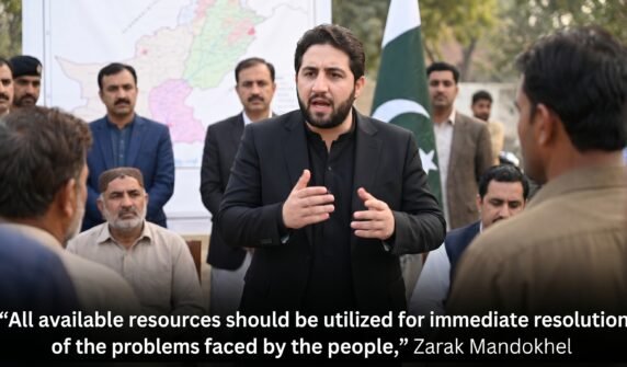 عوام کو درپیش مشکلات کے فوری حل کے لیے تمام دستیاب وسائل بروئے کار لائے جائیں' زرک مندوخیل