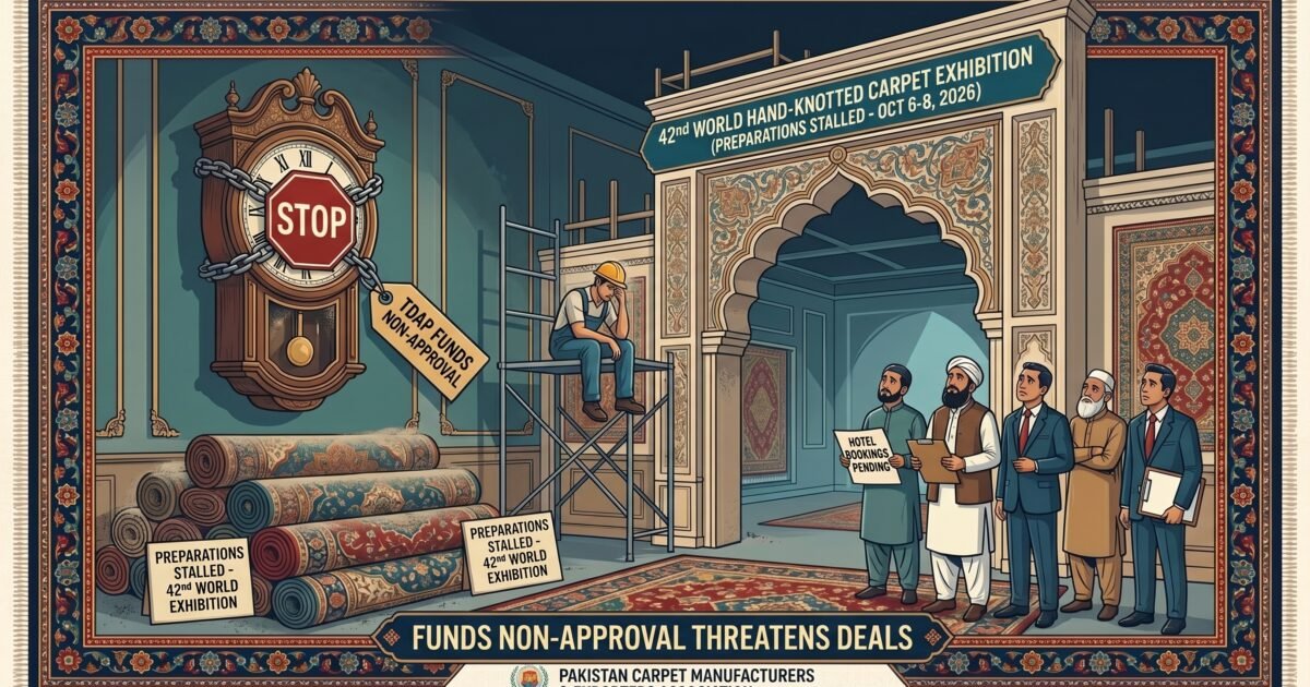 قالینوں کی 42ویں عالمی نمائش کی تیاریوں کیلئے فنڈزکی منظوری نہ ہونے پر تشویش کا اظہار