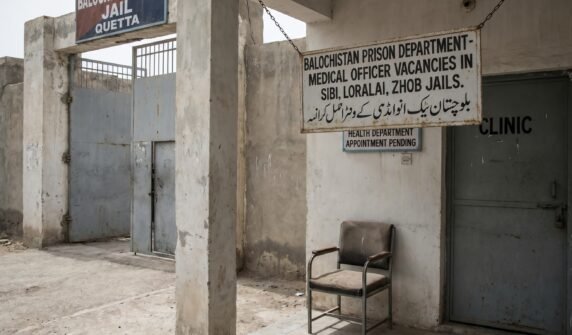 محکمہ صحت کی جانب سے میڈیکل آفیسرز کی تعیناتی تاخیر کا شکار ،بلوچستان کی چار جیلوں میں میڈیکل آفیسرز کی آسامیاں خالی