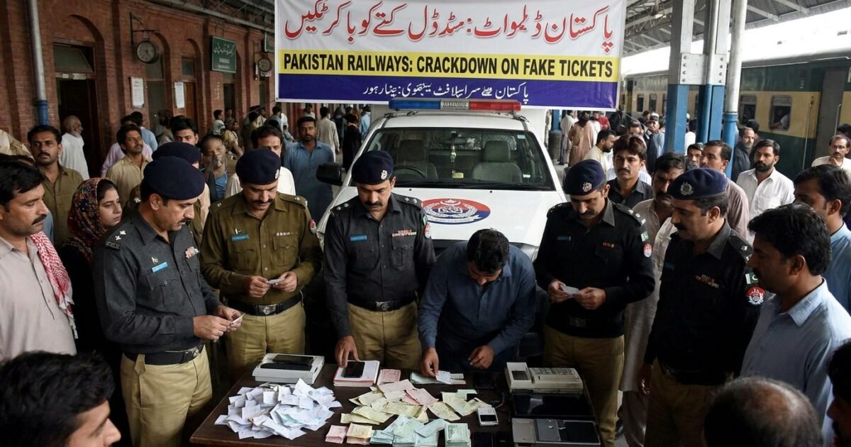 پاکستان ریلوے کا جعلی ٹکٹیں فروخت کرنے والوں کیخلاف کریک ڈائون شروع