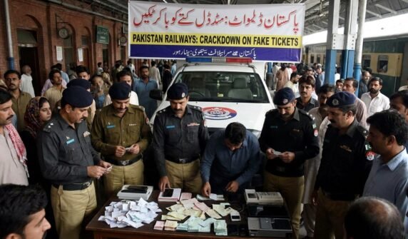 پاکستان ریلوے کا جعلی ٹکٹیں فروخت کرنے والوں کیخلاف کریک ڈائون شروع