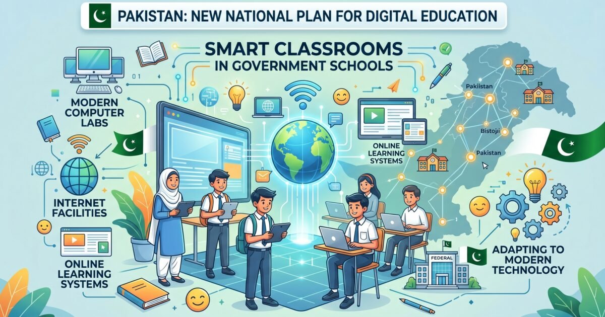 پاکستان میں ڈیجیٹل تعلیم کے فروغ کے لیے نیا قومی منصوبہ تیار