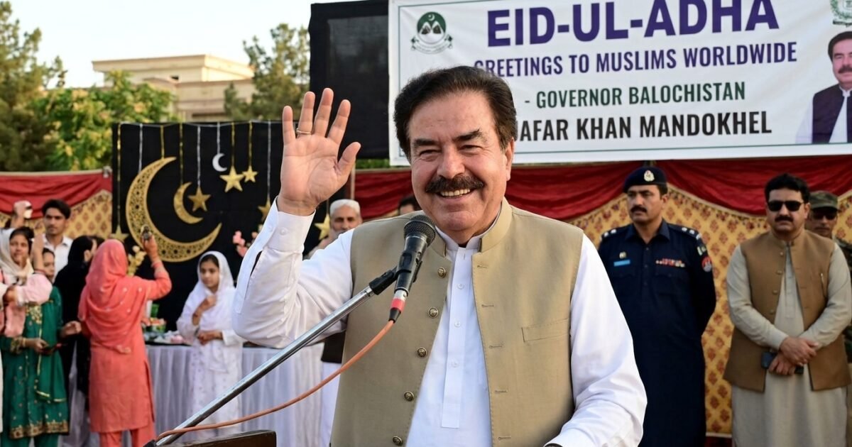 گورنر بلوچستان جعفر خان مندوخیل کی دنیا بھر کے مسلمانوں کو عیدالاضحی کی دل کی گہرائیوں سے مبارکباد