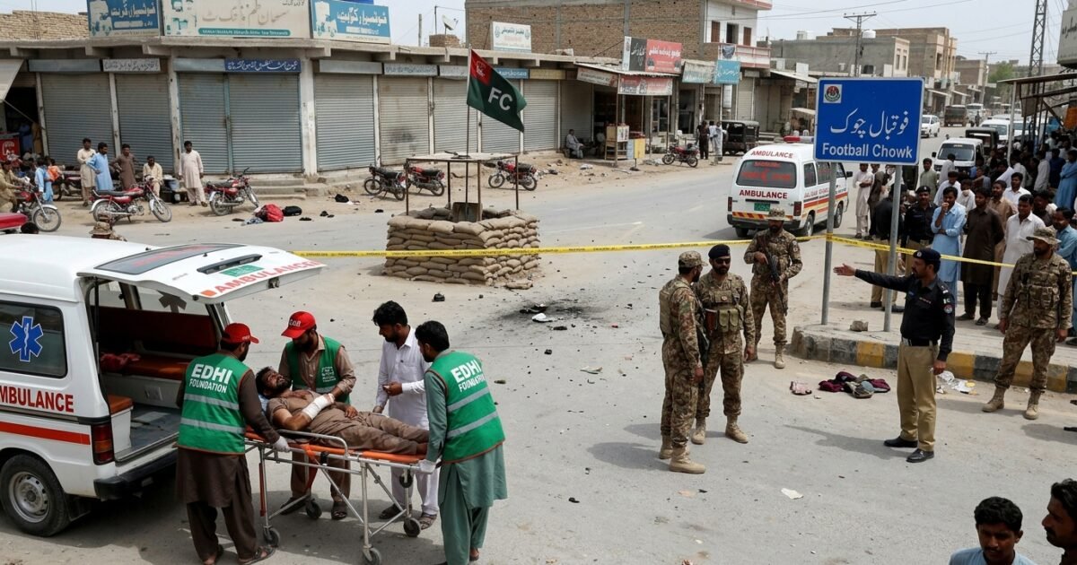 تربت: فٹبال چوک پر سیکیورٹی چوکی پر نامعلوم افراد کا دستی بم حملہ، دھماکے کے نتیجے میں دو راہگیر شدید زخمی