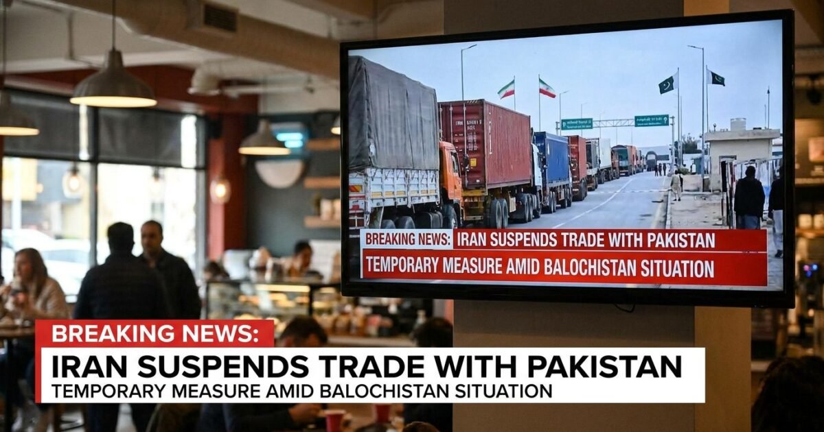 ایران کا بلوچستان کی صورتحال کے باعث پاکستان کے ساتھ تجارت عارضی طور پر معطل کرنے کا فیصلہ