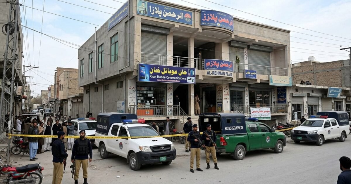 کوئٹہ کے غلزئی روڈ پر فائرنگ، پانچ افراد زخمی، مسلح ملزم پلازے کے اندر محصور