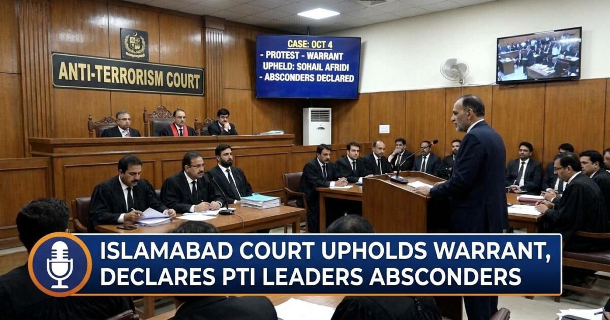 سہیل آفریدی کے وارنٹ برقرار، پی ٹی آئی کے کئی رہنما اشتہاری قرار