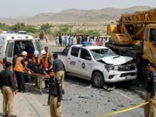 کان مہترزئی میں افسوسناک ٹریفک حادثہ، اے ٹی ایف کا اہلکار جاں بحق، 7 اہلکار زخمی