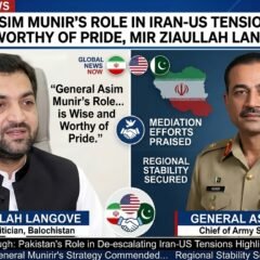 ایران امریکہ کشیدگی میں آرمی چیف جنرل عاصم منیر کا کردار دانشمندانہ اور قابلِ فخر ہے، میر ضیا اللہ لانگو