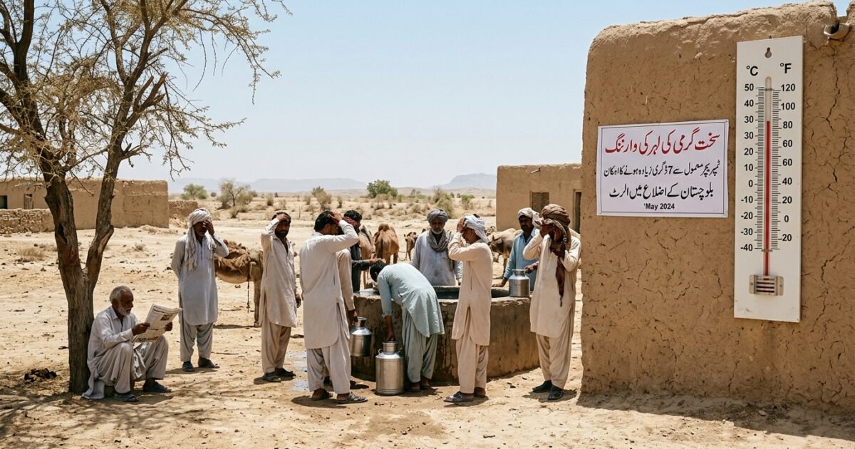 بلوچستان میں شدید گرمی کی لہر کا الرٹ، کئی اضلاع میں درجہ حرارت معمول سے 7 ڈگری تک بڑھنے کا امکان