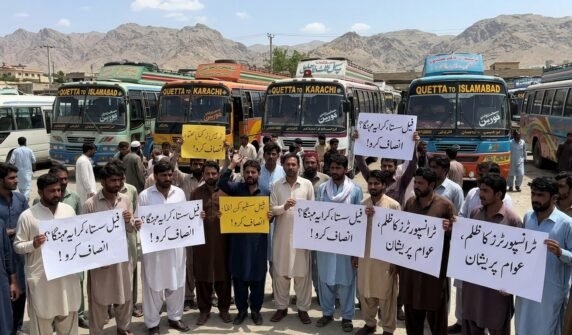 پیٹرولیم مصنوعات سستی، مگر کوئٹہ میں ٹرانسپورٹ کرایے جوں کے توں برقرار