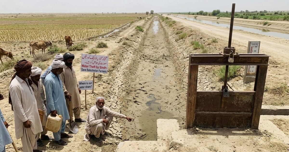 کیرتھر کینال میں زرعی پانی کا شدید شارٹ فال، سندھ کی جانب سے بلوچستان کے حصے کا پانی چوری کیے جانے کا انکشاف
