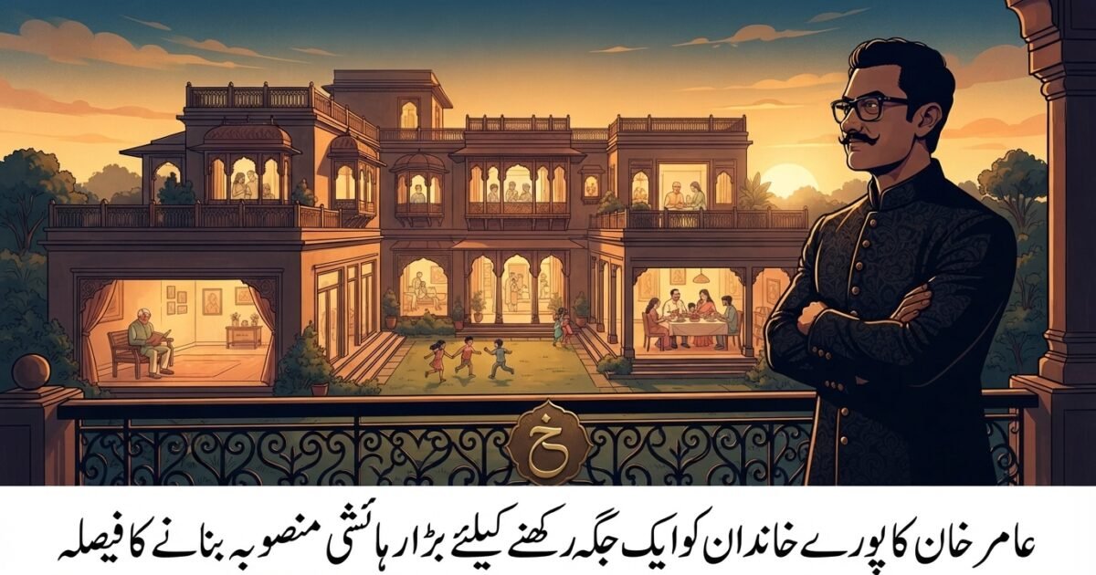 عامر خان کا پورے خاندان کو ایک جگہ رکھنے کیلئے بڑا رہائشی منصوبہ بنانے کا فیصلہ
