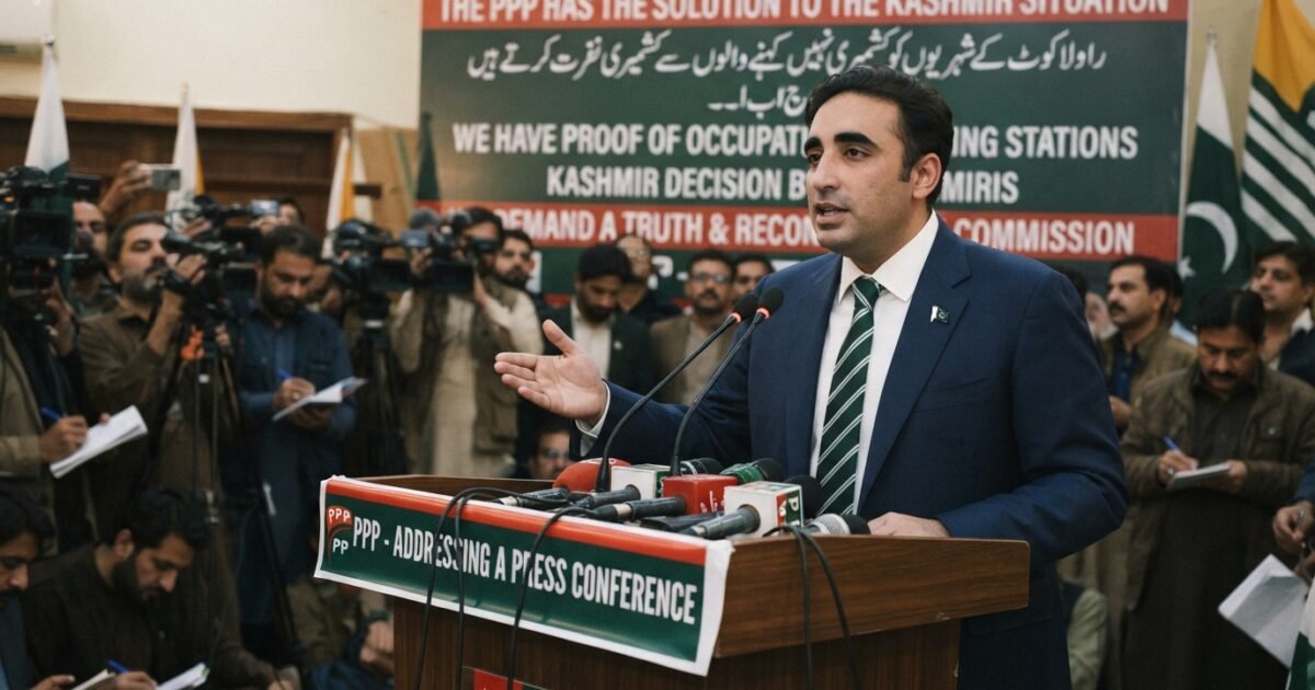 کشمیر کے حالات کا حل پیپلزپارٹی کے پاس موجود ہے، بلاول بھٹو زرداری