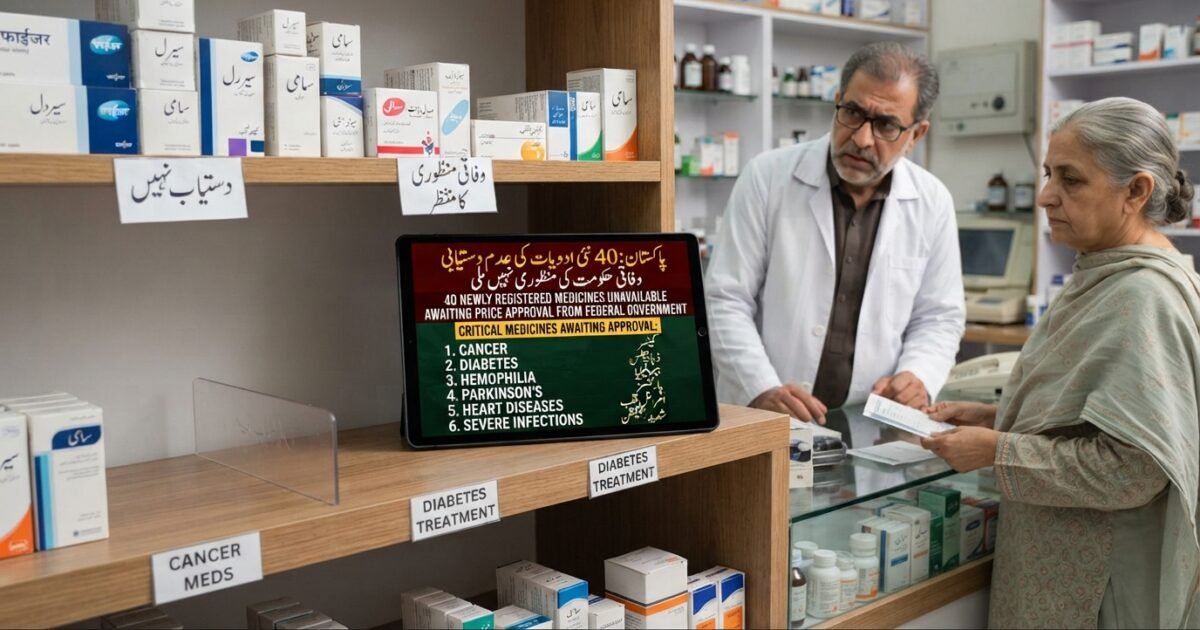 وفاقی حکومت سے منظوری نہ ملنے پر 40 نئی رجسٹرڈ ادویات مارکیٹ میں دستیاب نہ ہوسکیں
