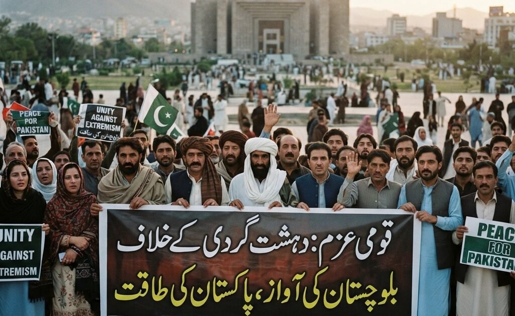 دہشت گردی کے مقابل قومی عزم۔بلوچستان کی آواز، پاکستان کی طاقت
