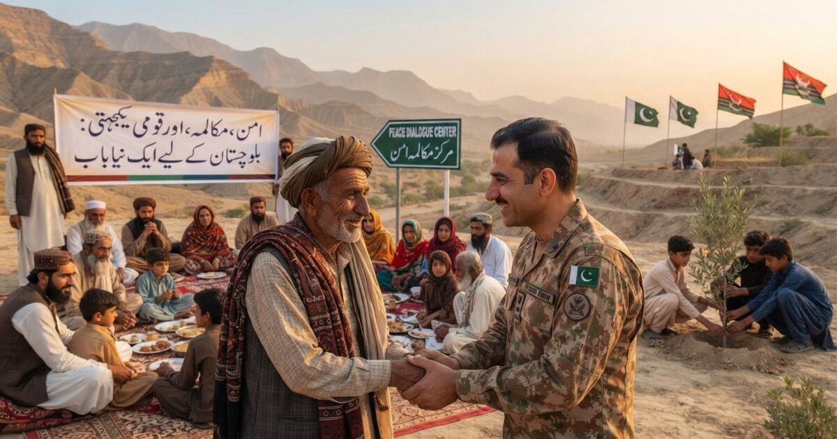 بلوچستان میں امن کا نیا باب۔ مذاکرات، مفاہمت اور قومی یکجہتی کی روشن مثال