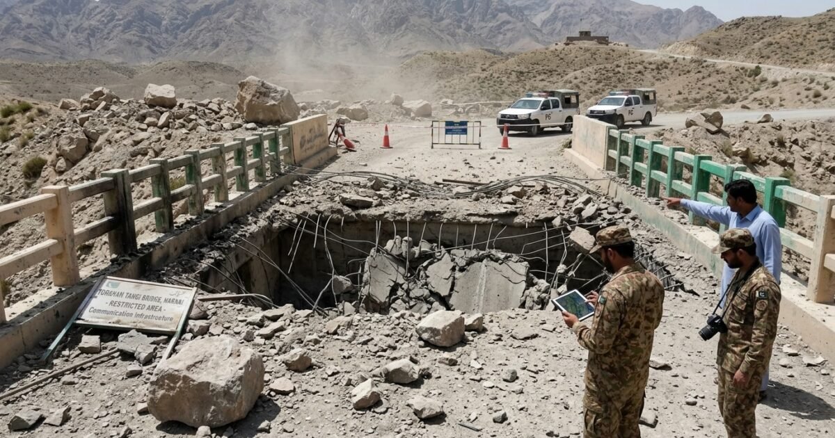 ہرنائی کے علاقے طور خام تنگی میں بارودی دھماکہ، رابطہ پل تباہ