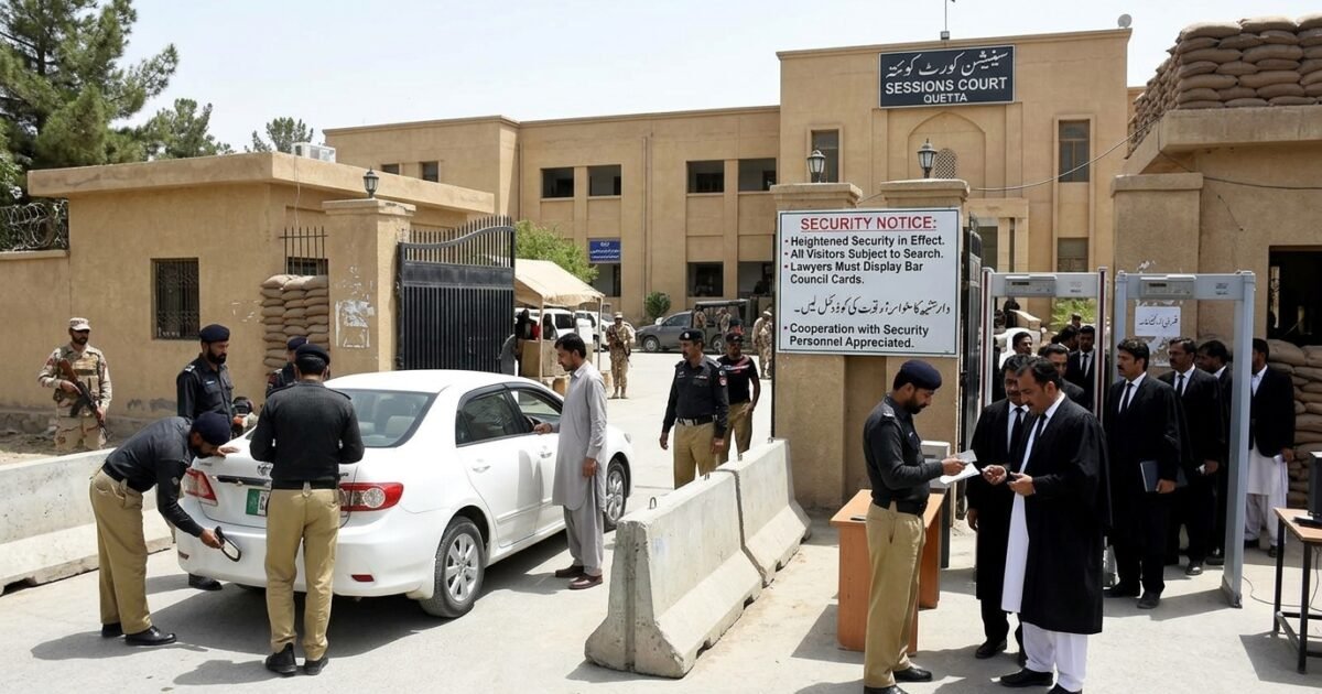 سکیورٹی خدشات کے پیشِ نظر کوئٹہ کی تمام عدالتوں میں حفاظتی انتظامات سخت، وکلا کو بار کونسل کارڈ ساتھ رکھنے کی ہدایت