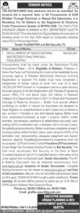 EXECUTIVE  ENGINEER  URBAN  PLANNING  &  DEV: DEPARTMENT QUETTA DIVISION QUETTA