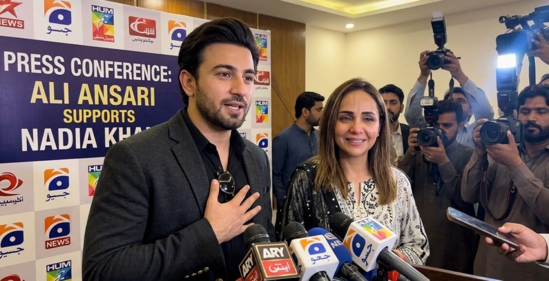 علی انصاری ، نادیہ خان کی حمایت میں سامنے آ گئے