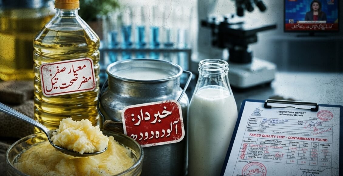 پاکستان میں گھی، دودھ اور کوکنگ آئل کے معیار پر تشویشناک انکشافات