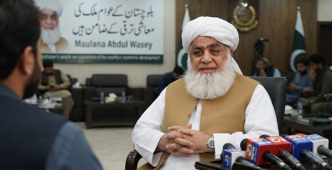 بلوچستان کے لوگ ملک کی معاشی ترقی کے ضامن ہیں، مولانا عبدالواسع