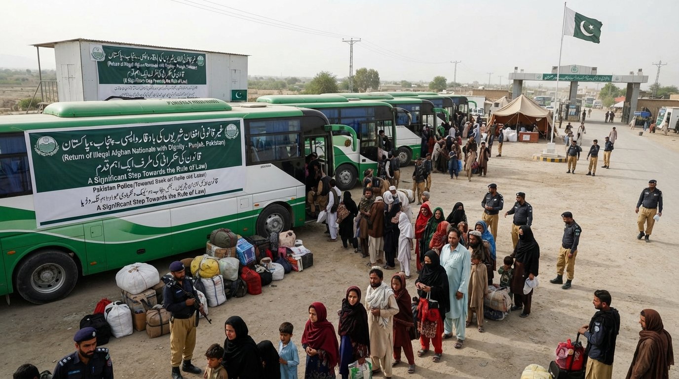 پنجاب میں غیر قانونی افغان باشندوں کی واپسی، قانون کی بالادستی کی جانب اہم قدم